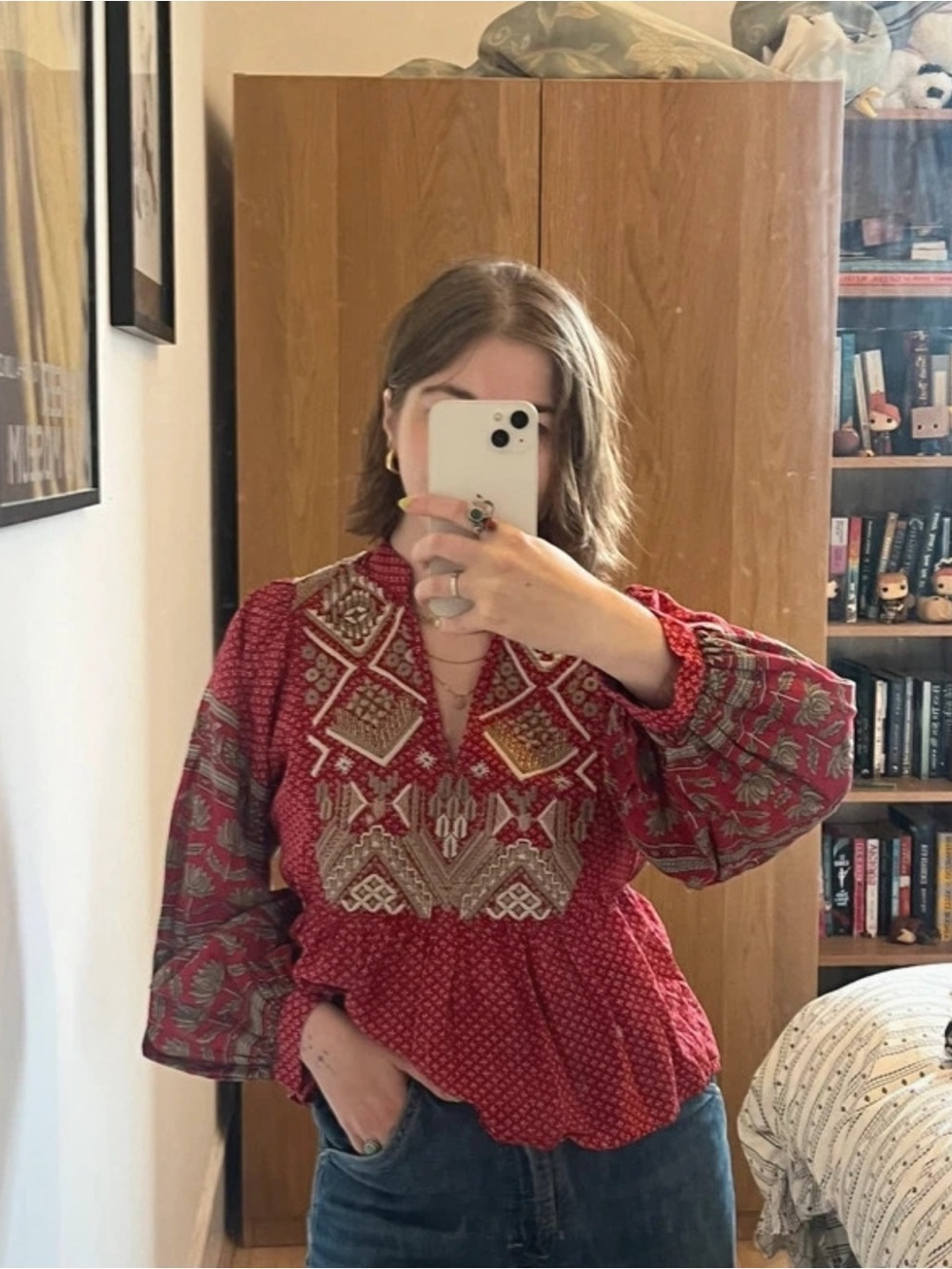 Anthropologie peasant blouse